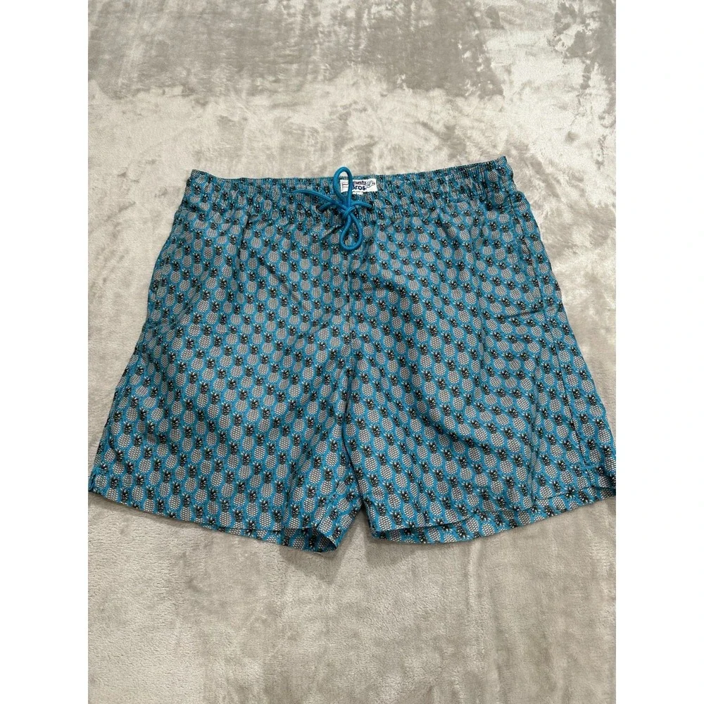 Beach Bros Shorts Mens Size Large Multicolor Animal Print Elastic Waist Swim